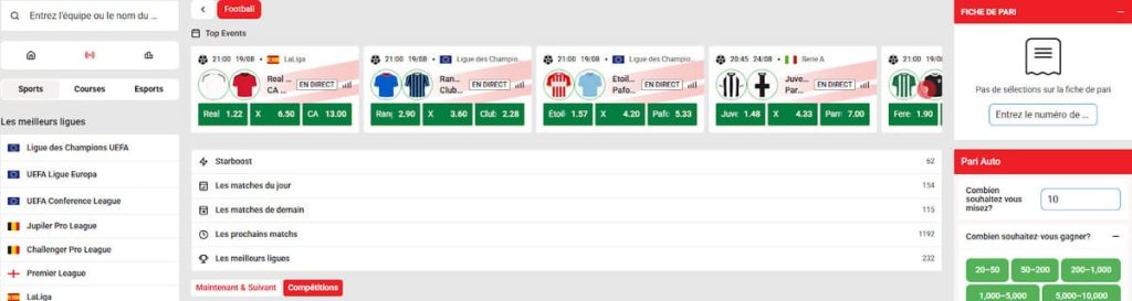 Star Casino paris sportifs