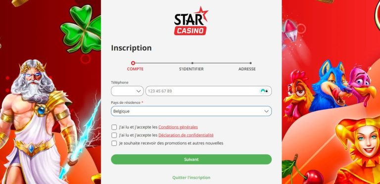 Star Casino souscription