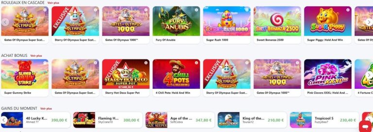 jeux populaires Star Casino